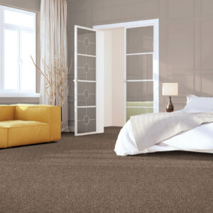 Brown Bedroom carpet floor | Echo Flooring Gallery