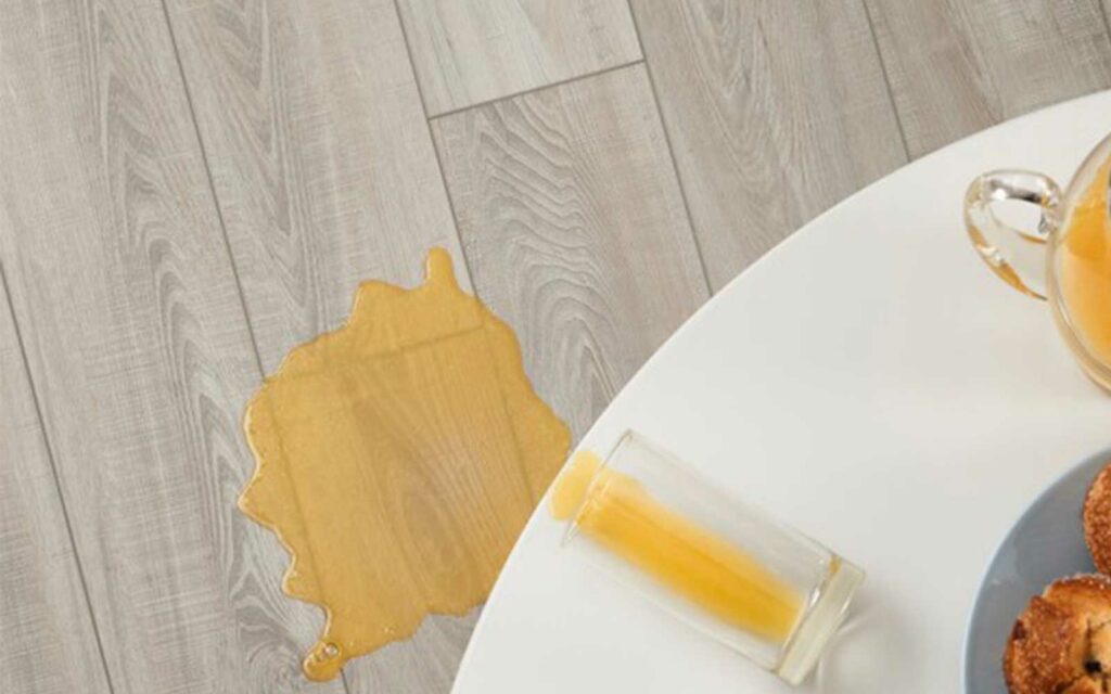 Juice spill cleaning | Echo Flooring Gallery