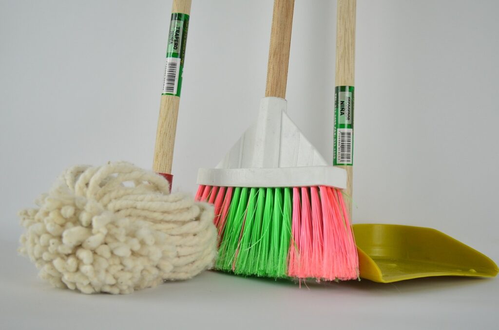 Mop dust pan broom | Echo Flooring Gallery