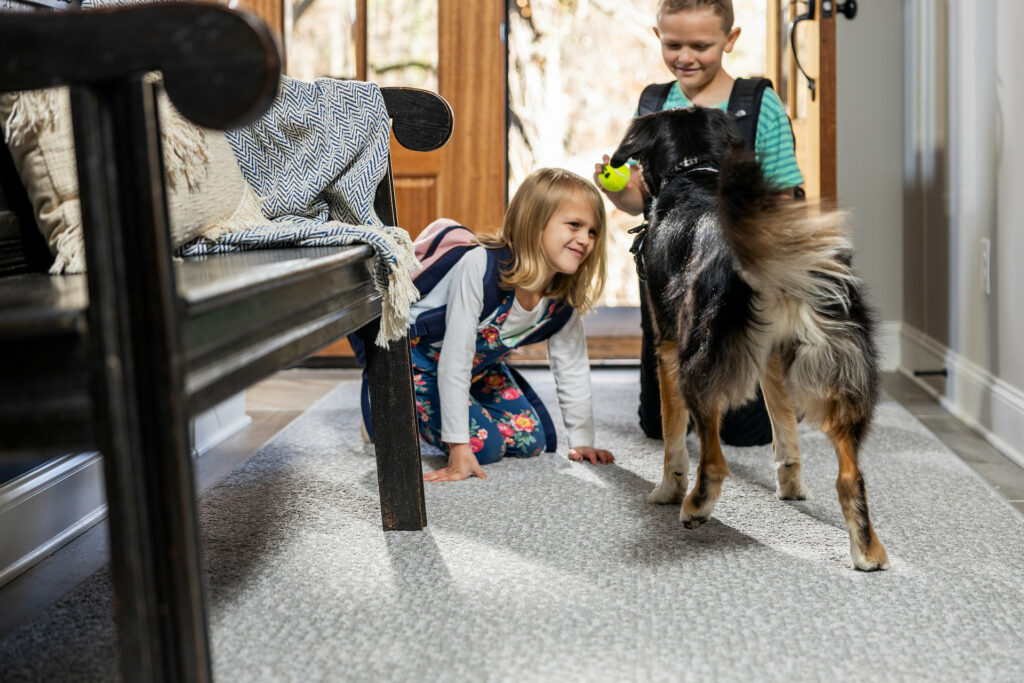 Kids on Carpet flooring | Echo Flooring Gallery